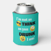 Grappige Drink Emoji Cooler (Blikje Achterkant)