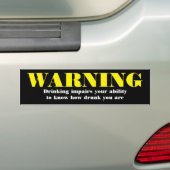 Grappige drink en rijdende quote bumpersticker (Op auto)