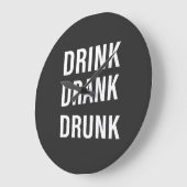 Grappige drink gezegden over whisky drinker grote klok (Hoek)