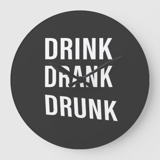 Grappige drink gezegden over whisky drinker grote klok (Voorkant)