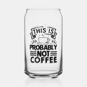 Grappige drink liefhebbers word art blikvorm glas