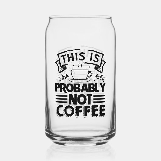 Grappige drink liefhebbers word art blikvorm glas (Voorkant)
