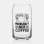 Grappige drink liefhebbers word art blikvorm glas (Achterkant)