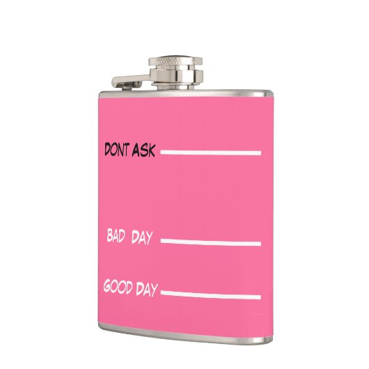 grappige drink maatregelen heupkolf roze heupfles (Links)