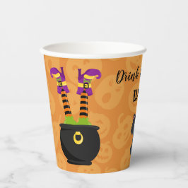 Grappige Drink up heksen Halloween Papieren Bekers