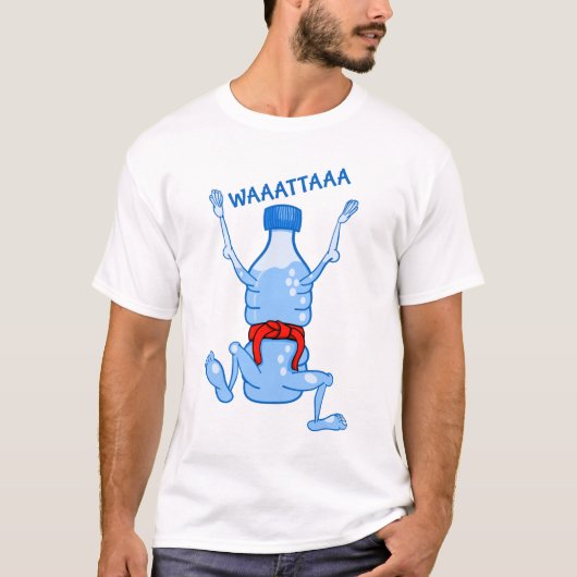 Grappige Drink waterfles Karate Hydrate T-shirt (Voorkant)