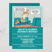 Grappige Drink wijn in Pillow Fort verjaardagsfees Kaart (Voorkant / Achterkant)