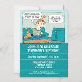 Grappige Drink wijn in Pillow Fort verjaardagsfees Magnetische Uitnodiging (Voorkant)