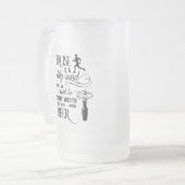 Grappige drink woordkunst matglas bierpul (Voorkant links)