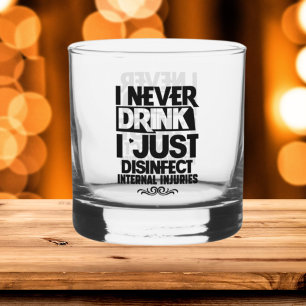 Grappige drink woordkunst whisky glas