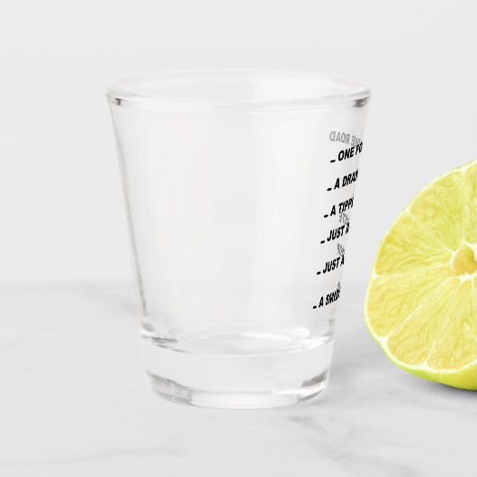 grappige drinken meten Shot glass Shot Glas (Links)