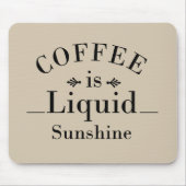 Grappige drinker gezegden over koffie muismat (Voorkant)