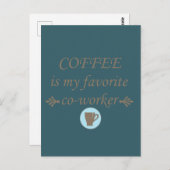 Grappige drinker koffie citaten briefkaart (Voorkant / Achterkant)