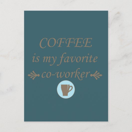 Grappige drinker koffie citaten briefkaart (Voorkant)