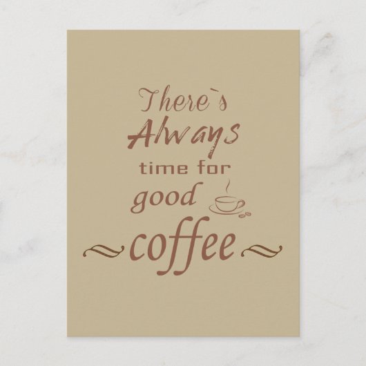 Grappige drinker koffie citaten briefkaart (Voorkant)