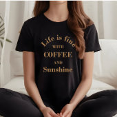 Grappige drinker koffie citaten t-shirt