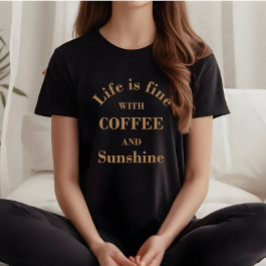Grappige drinker koffie citaten t-shirt