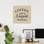 grappige drinker uitspraken over koffie poster (Thuiskantoor)