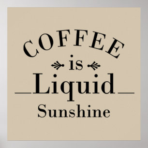 grappige drinker uitspraken over koffie poster