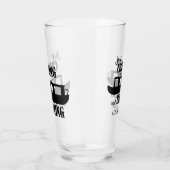 Grappige Drinkquote voor Kanaal Smalboot Glas (Rechts)