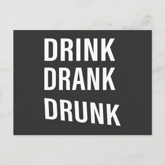 Grappige drinkspreuken over whiskeydrinker briefkaart (Voorkant)
