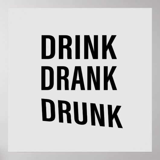 Grappige drinkuitspraken over whiskeydrinker poster (Voorkant)