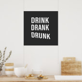 grappige drinkuitspraken poster (Keuken)