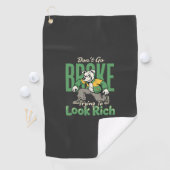 Grappige Drip Hond Geld Citaat Golfhanddoek (Insitu)