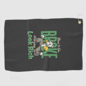 Grappige Drip Hond Geld Citaat Golfhanddoek (Horizontaal)