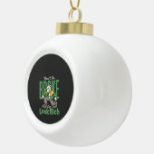 Grappige Drip Hond Geld Citaat Keramische Bal Ornament (Rechts)