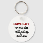 Grappige Drive Safe | Foto Sleutelhanger (Achterkant)