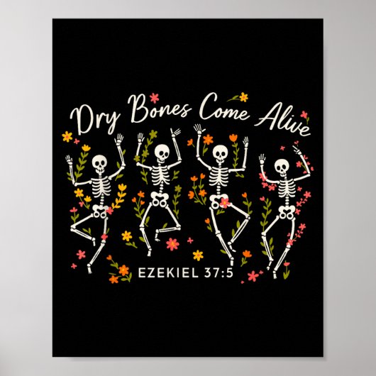 Grappige droge botten komen tot leven Ezechiël 37_ Poster (Voorkant)