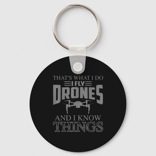 Grappige Drone Kunst Voor Mannen Vrouwen Jongens D Sleutelhanger (Voorkant)