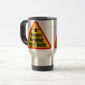 Grappige drone quotes reisbeker (Voorkant links)