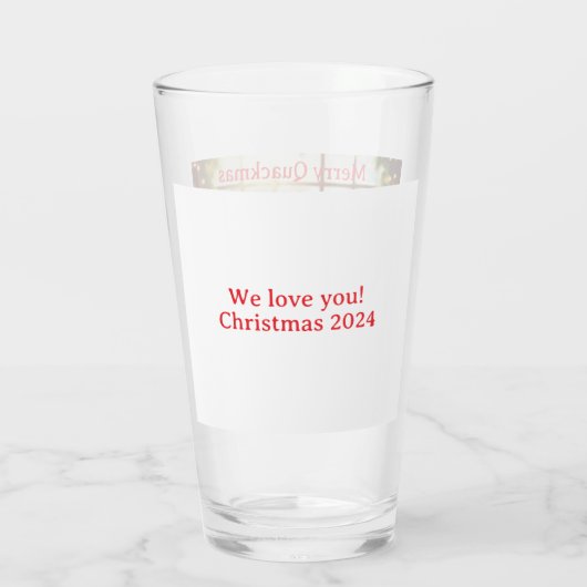 Grappige Dronken Eend Glas (Achterkant)