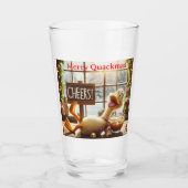 Grappige Dronken Eend Glas (Voorkant)