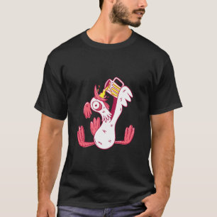Grappige Dronken Haantje Dier Kip Bier Alcohol Pa T-shirt