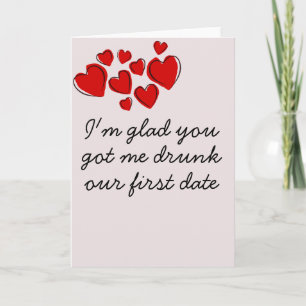 Grappige Dronken Humor Jubileum Valentijnsdag Kaart