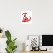 grappige dronken kangoeroe poster (Thuiskantoor)