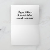 Grappige Druif Verjaardag Kaart (Binnen)