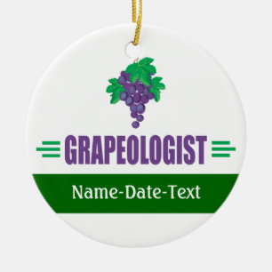 Grappige Druiven Keramisch Ornament