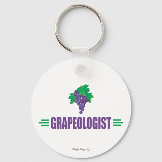 Grappige Druiven Sleutelhanger (Voorkant)