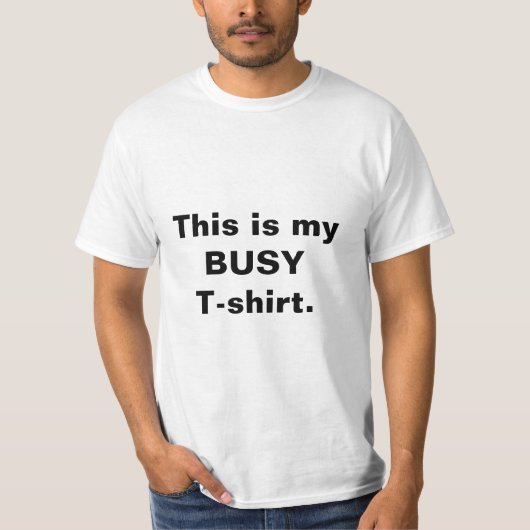 Grappige drukke offerte Mannen T-shirt (Voorkant)