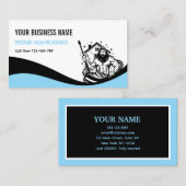 Grappige Drukwas Beeld Reiniging Visitekaartje (Voorkant / Achterkant)