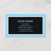 Grappige Drukwas Beeld Reiniging Visitekaartje (Achterkant)