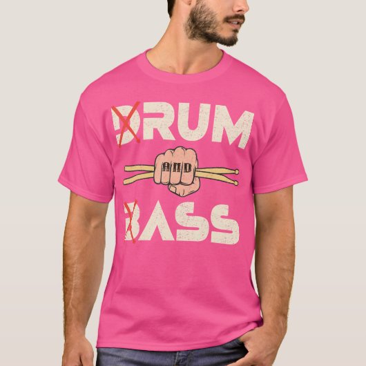Grappige drum bas rum b-ass liefhebbers t-shirt (Voorkant)