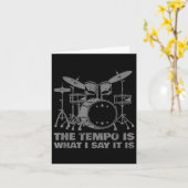Grappige Drumkunsst voor Mannen Vrouwen Drumline D Kaart (Gele Bloem)