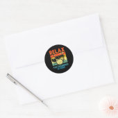 Grappige Drumkunsst voor Mannen Vrouwen Drumline D Ronde Sticker (Envelop)