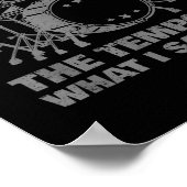 Grappige drumkunst voor mannen vrouwen drumline dr poster (Hoek)