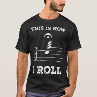Grappige Drummer Dit Is Hoe Ik Rol Drumroll Tromme T-shirt